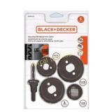 BLACK+DECKER 5 Piece Bi-Metal Hole Saw Set,