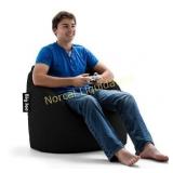 Big Joe Milano Bean Bag Chair, Black - 32" x 28"