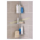 Mainstays Tension Pole Shower Caddy, Chrome