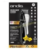 Andis Headliner Combo Haircutting Kit, Black,