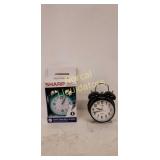 Lot of 2 Sharp Twin Bell Alarm Clocks, tested.
