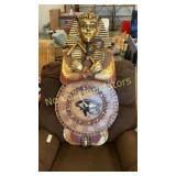 Medinet habu Egyptian clock 38" tall 18" wide