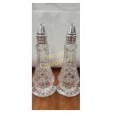 Stunning Pair of Extra Large Crystal Clear Cut