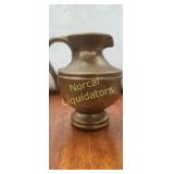 Vase Jug Brutalist Brass Massive Boho see