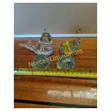 GLASS PAPERWEIGHTS AND ANTIQUE DOOR KNOBS
