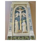 RESIN WALL PLAQUE CHRIST ON THE CROSS. INRI. 22 X