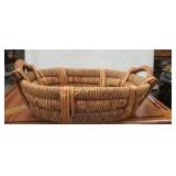 Wicker Baskets 17"long by 11" wide 4 1/4" deep
