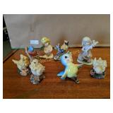 MINIATURE FIGURINES COUPLE OF LEFTON AND BLUE