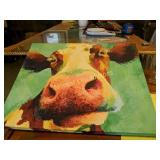 19.75 x 16 in COW WALL ART PRINT