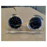JASON THERMOMETER AND HYGROMETER IN CLEAR PLASTIC