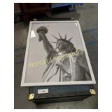 FRAMED STATUE OF LIBERTY PRINT19" x 25"