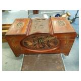 ORIENTAL STYLE CARVED WOOD CHEST33" x 17" x 18"