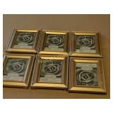 LOT OF 6 3.5 X 5 PICTURE FRAMESNEW. HANG OR