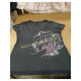 LADIES FOX RACING V NECK TOP. SZ XLNO DAMAGE OR