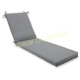 Outdoor/Indoor Tweed Gray Chaise Lounge Cushion