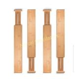 Bambusi Drawer Divider Organizers Set of 4 -