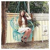 LAZZO Hammock Chair Hanging Knitted Mesh