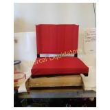 Stadium chair padded seat preowned signs of use