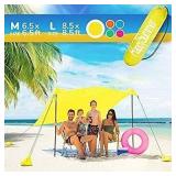 Sunshade Beach Tent – Sun Shelter Pop-Up & Wind