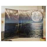 Kalawa wall art 3 canvas 12"x27" each