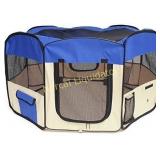 PAWABOO Dog Playpen, 49.2" x 22.8" Zipper Sealed