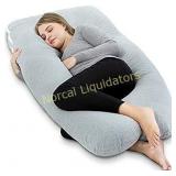 AngQi 55 inch Full Pregnancy Pillow, U Shaped