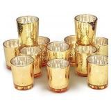 Volens Gold Votive Candle Holders Bulk, Mercury