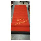 Red runner rug 36" x 10ft. Appears new