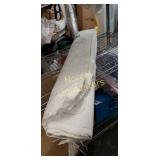 Clear plastic table Protector, unknown size