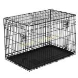 Vibrant Life Folding Dog Crate, 36" Double Door
