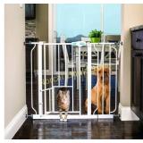 Carlson Extra Wide Pet Gate with Small Pet Door