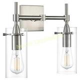 Effimero 2 Light Bathroom Vanity Light | Brushed