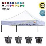 ABCCANOPY Pop Up Canopy 10x10 Replacement Canopy