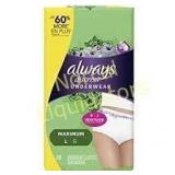 2 packs Always Discreet incontinence underwear,