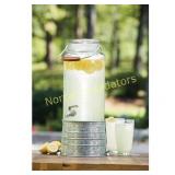 2.5 Gallon Glass Beverage Dispenser with