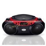 *Blackweb Bluetooth CD Player with FM Radio, Red