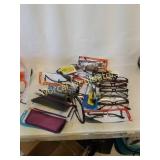 Assorted glasses and sleeves