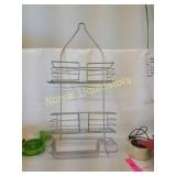 Rust free chrome shower caddy appears preowned