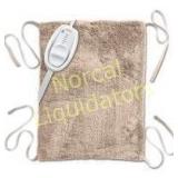 Sunbeam Ultra Soft Vinyl Heating Pad with Straps,