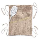 Sunbeam Ultra Soft Vinyl Heating Pad with Straps.