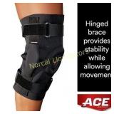 ACE Brand Hinged Knee Brace, Adjustable, Black,