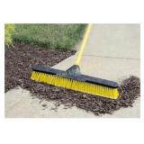 Quickie BULLDOZER 24-in Poly Fiber Push Broom