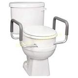 Carex Raised Toilet Seat With Handles - For