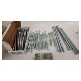 Lot of multiple size hex bolts.
