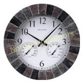 AcuRite Indoor/Outdoor Faux Slate Clock. Appears