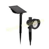 Portfolio Black Solar LED Landscape Flood Light.