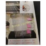 Bird cage aproximatly 36" tall x 24" wide x 12