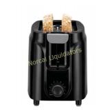 Mainstays 2 Slice Black Toaster preowned light