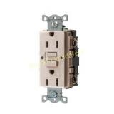Hubbell 15-Amp 125-Volt Light Almond Indoor GFCI