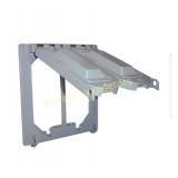 Sigma Electric 14945 2-Gang Multi-Use Cover, Gray